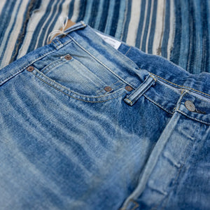 Studio D'Artisan D1826U 13oz Ivy Selvedge Jeans - Vintage Wash / Regular Tapered