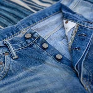 Studio D'Artisan D1826U 13oz Ivy Selvedge Jeans - Vintage Wash / Regular Tapered