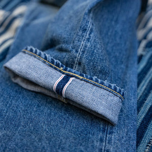 Studio D'Artisan D1826U 13oz Ivy Selvedge Jeans - Vintage Wash / Regular Tapered