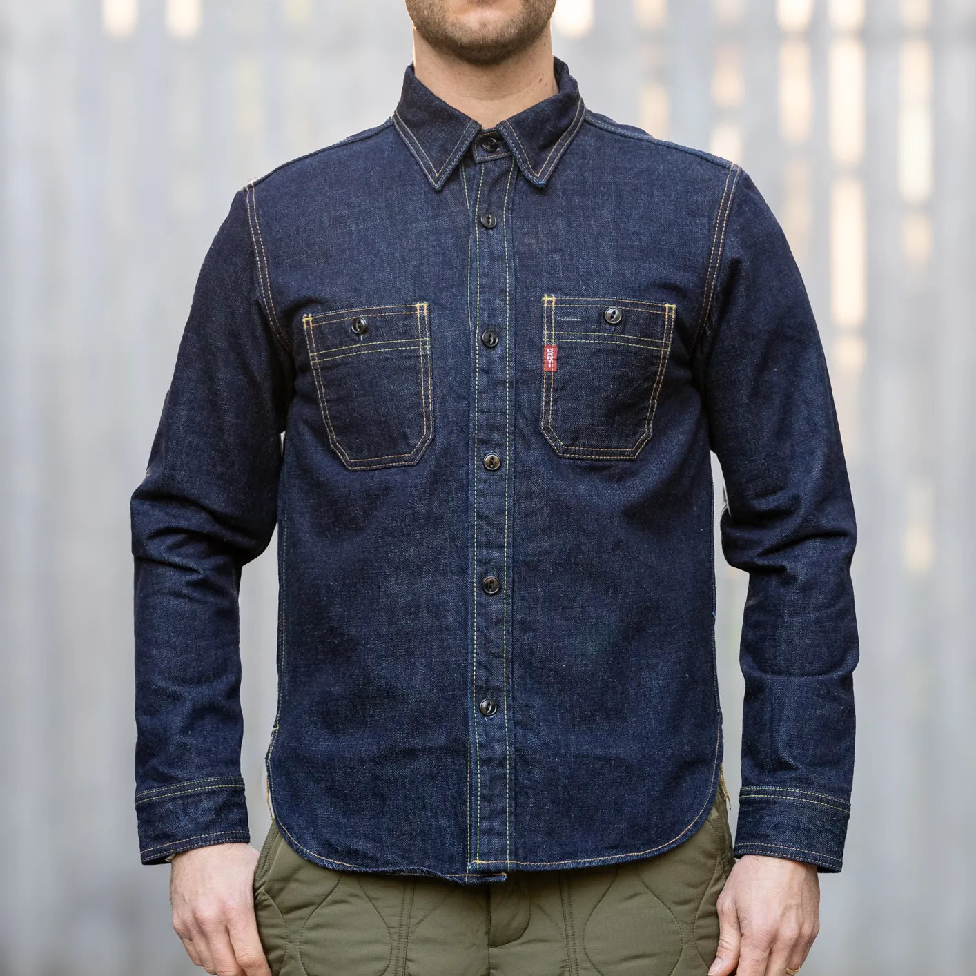Studio Dartisan 14oz Selvedge Denim Work Shirt - Indigo