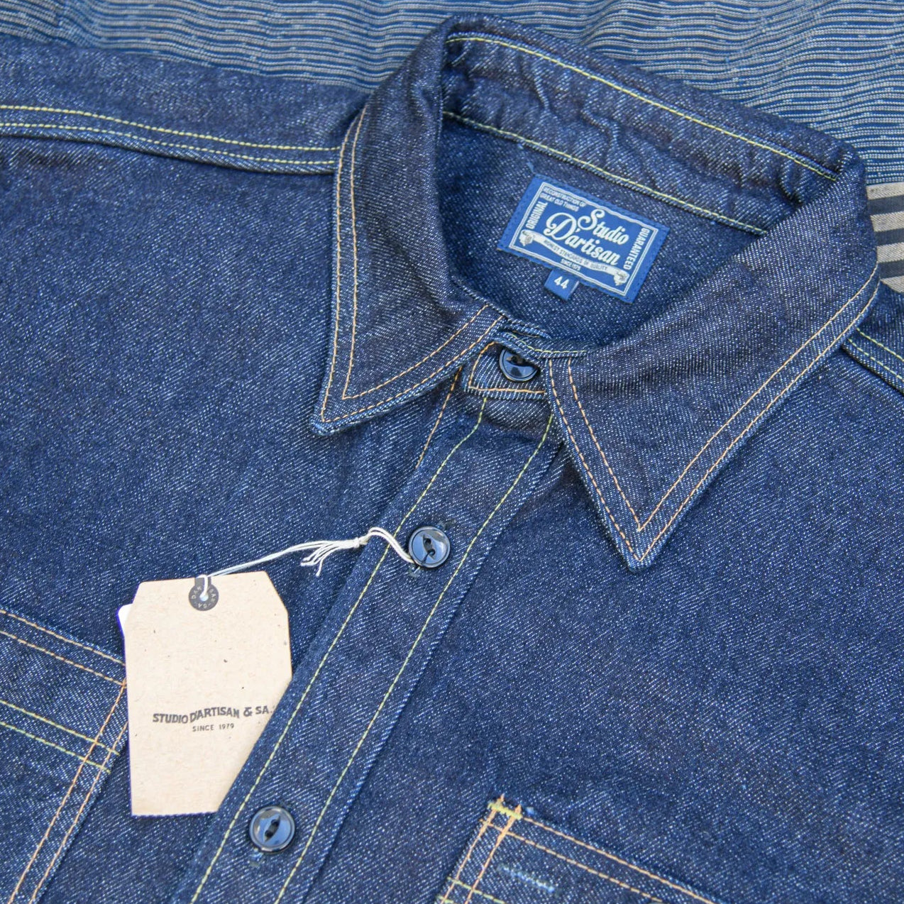 Studio Dartisan 14oz Selvedge Denim Work Shirt - Indigo Studio Dartisan 14oz Selvedge Denim Work Shirt - Indigo