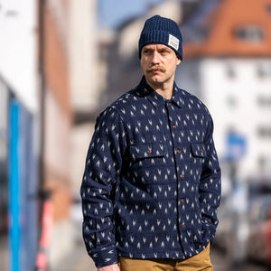 Studio D’Artisan 5712 ‘Arrow Kasuri’ Sashiko Shirt - Indigo Dyed