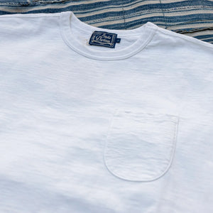 Studio D’Artisan SP-094 ‘Ishikawadai’ 1953 Loopwheeled Pocket T-Shirt - White / 45th Anniversary Collection