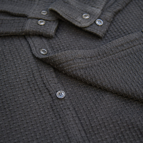 Studio D’Artisan 5697 ‚Kurozome‘ Heavyweight Sashiko Shirt – Kyoto Black / Hand Dyed