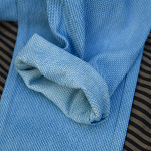 Studio D’Artisan 1880 ‘AWA-AI’ 12oz Selvedge Sashiko Trousers – Natural Indigo / Hand Dyed / Regular Tapered