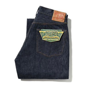 Sugar Cane 13oz Standard Denim 2025 Model Waist Overalls Wide Straight folded