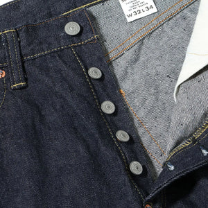 Sugar Cane 13oz Standard Denim 2025 Model Waist Overalls Wide Straight detail button fly