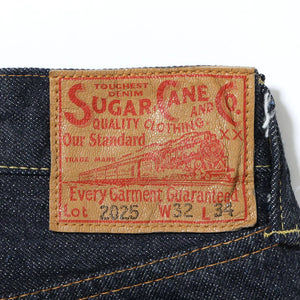 Sugar Cane 13oz Standard Denim 2025 Model Waist Overalls Wide Straight detail leather patch