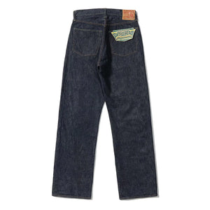 Sugar Cane 13oz Standard Denim 2025 Model Waist Overalls Wide Straight backside flat