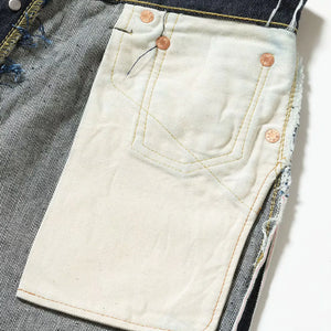 Sugar Cane 13oz Standard Denim 2025 Model Waist Overalls Wide Straight detail pocket bag
