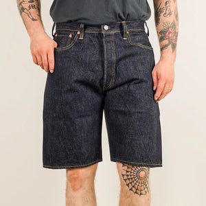 Sugar Cane 14oz 1947 Selvedge Denim Shorts Indigo Regular Straight worn front