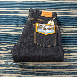 Sugar Cane 14oz Rodeoman Selvedge Denim Boot Cut folded