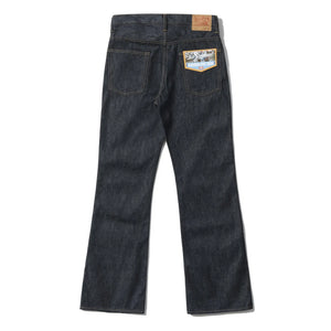 Sugar Cane 14oz Rodeoman Selvedge Denim Boot Cut backside flat