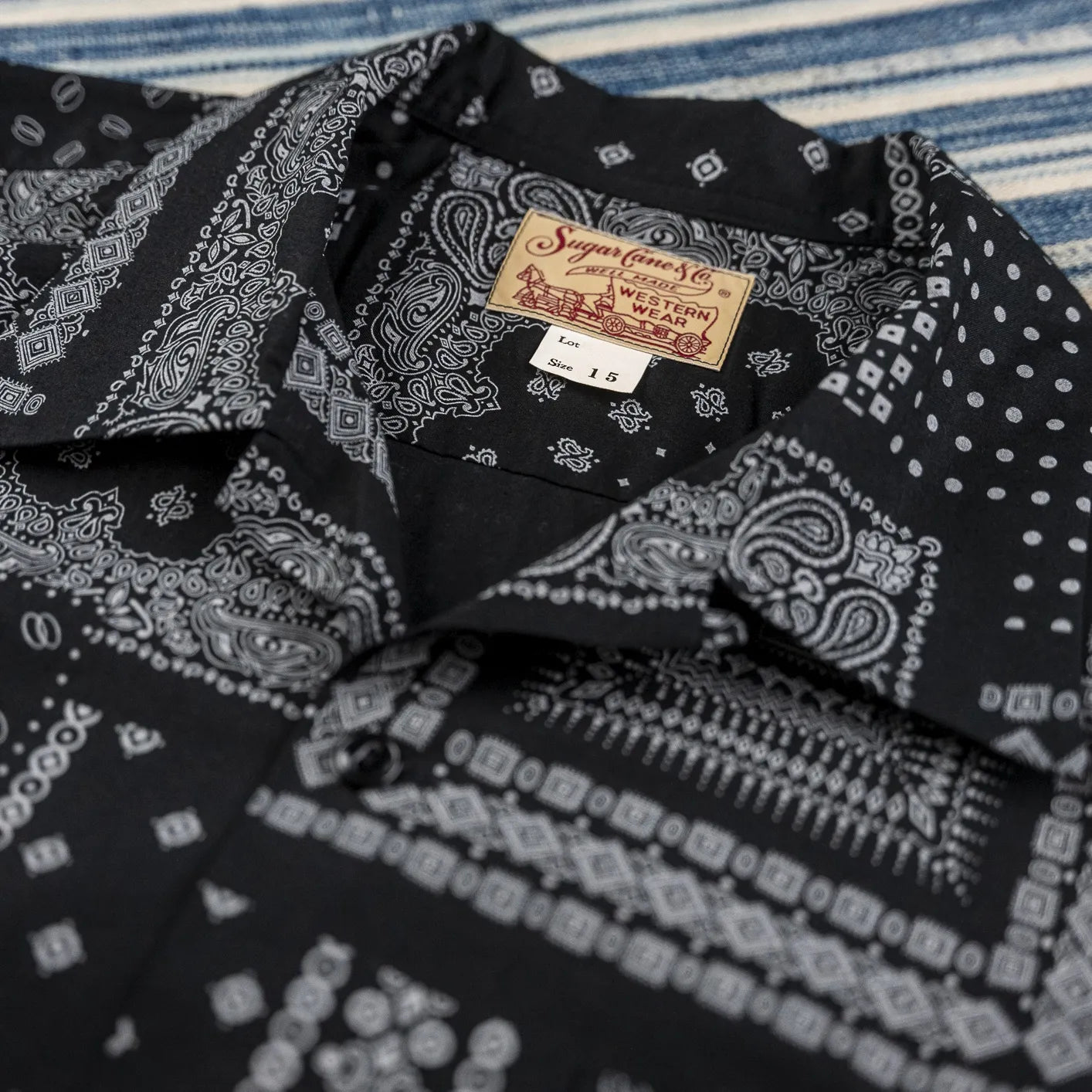 black bandana dress shirt Youth Boy's Cowboy Hardware Black "Bandana" Long Sleeve Western Shirt