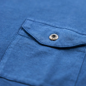 Sugar Cane Fiction Romance Loopwheeled Pocket T-Shirt - Indigo Dyed