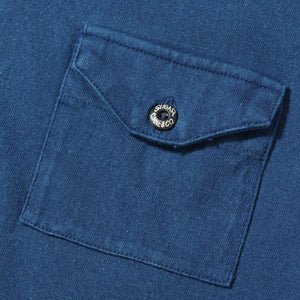 Sugar Cane Fiction Romance Loopwheeled Pocket T-Shirt - Indigo Dyed