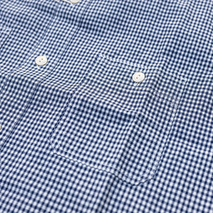 Sugar Cane Indigo Gingham Chambray Work Shirt