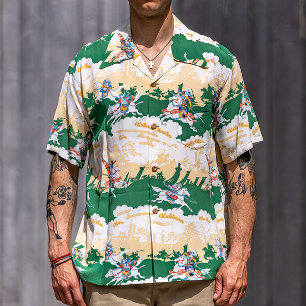 Sun Surf „The Sengoku Period” Aloha Shirt – Green