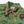 Sun Surf Insignia of Army Herringbone Hawaiian Shirt Olive close up collar