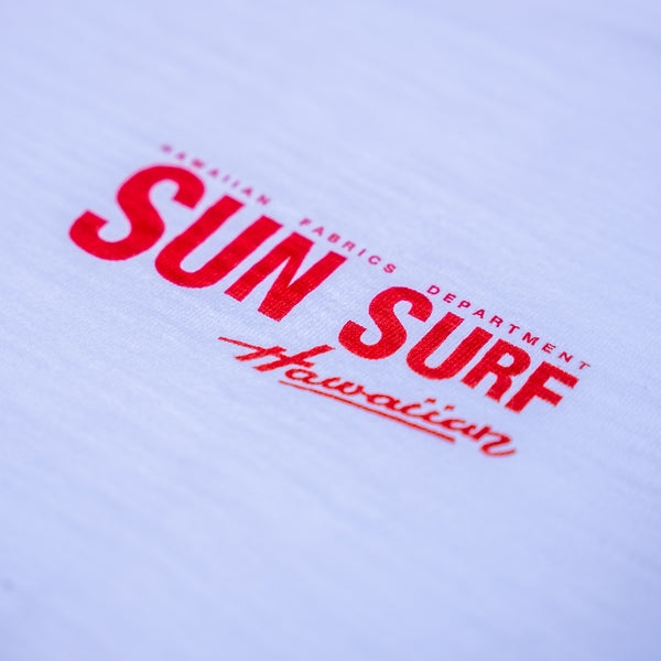 Sun Surf “Archive Logo” Slub Yarn T-Shirt – White / Special Edition