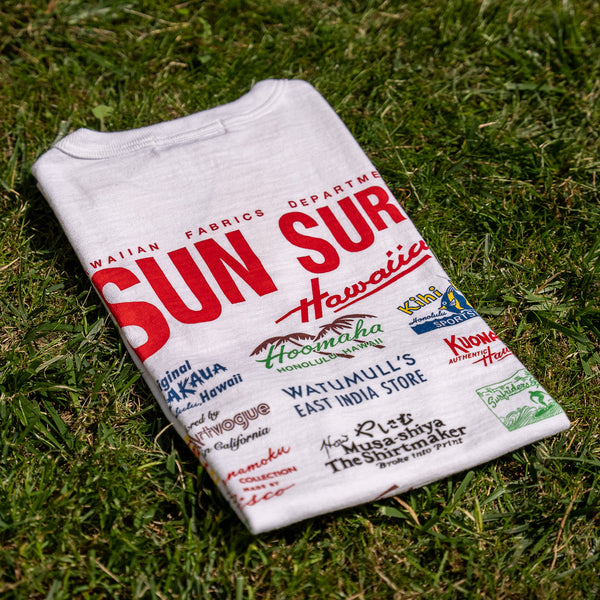 Sun Surf “Archive Logo” Slub Yarn T-Shirt – White / Special Edition