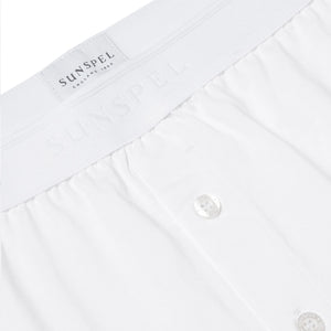 Sunspel Superfine Two-Button Shorts - White