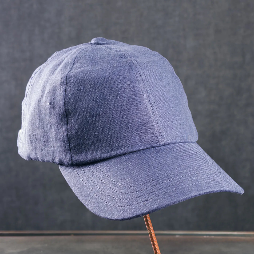 Sunspel Linen Cap Light Navy