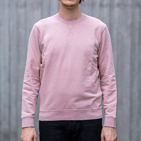 Sunspel Loopback Sweatshirt – Pale Pink
