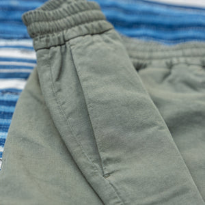 Sunspel Cotton-Linen Drawstring Shorts – Khaki