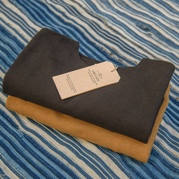 Orgueil OR-9074 16oz Basque Knit Shirt – Khaki