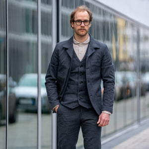 Orgueil Twisted Heather Classic Low Trouser - Slim Straight