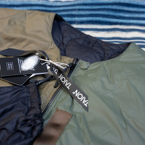 Taion Reversible MA-1 Down Jacket – Crazy Olive x Black / Japan Special