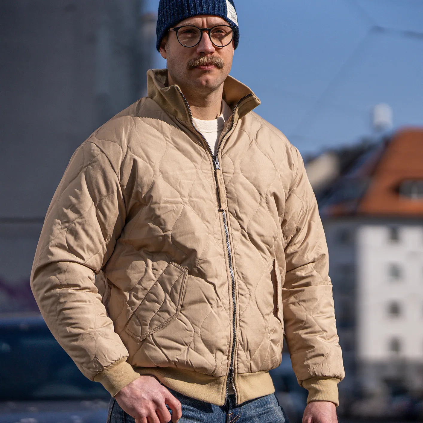 Taion Military Reversible 'Tanker' Down Jacket – Coyote / Beige Taion Military Reversible 'Tanker' Down Jacket – Coyote / Beige