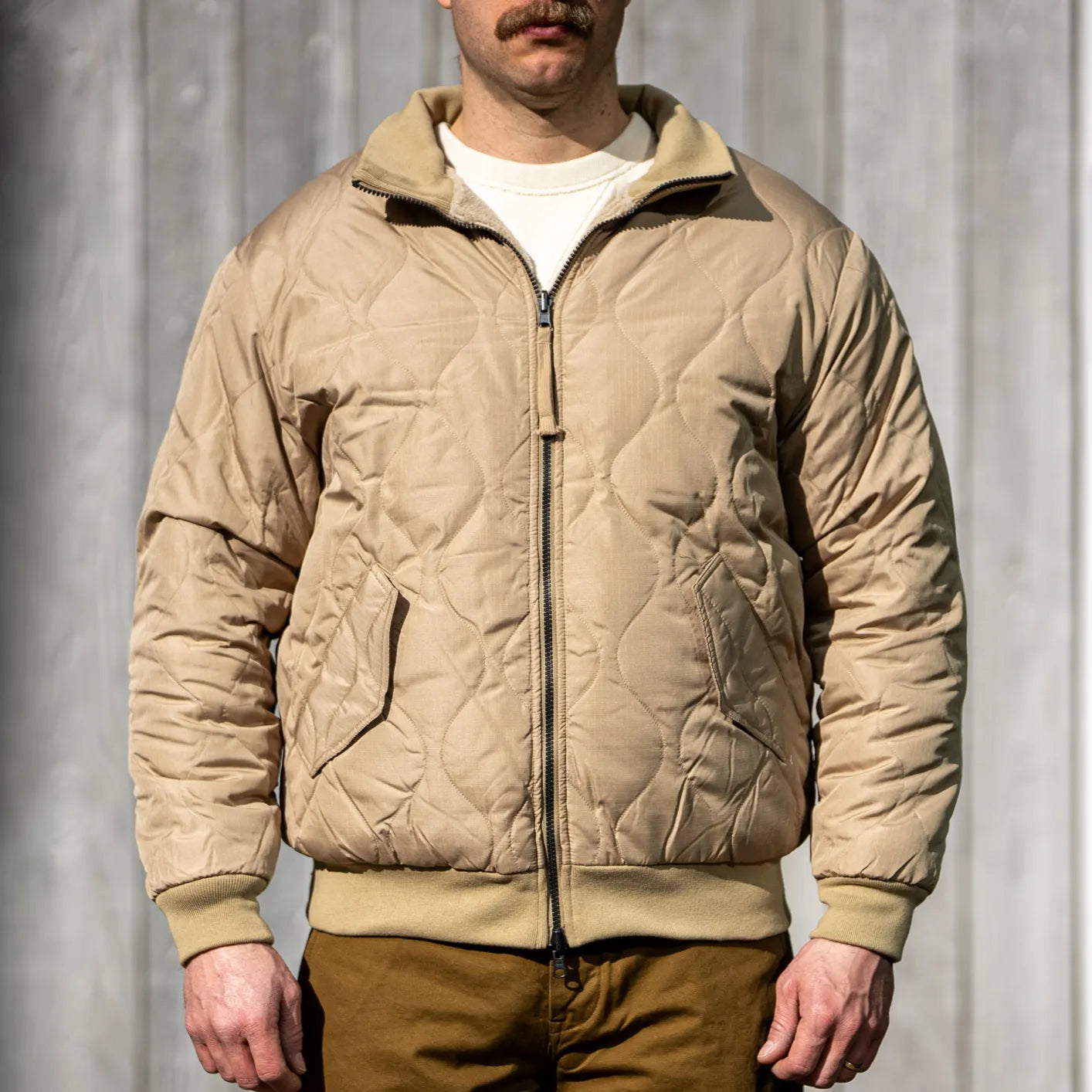 Taion Military Reversible 'Tanker' Down Jacket – Coyote / Beige Taion Military Reversible 'Tanker' Down Jacket – Coyote / Beige