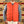 Taion Military W Zip Down Vest Akane Orange worn front