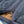 Taion Military W Zip Down Vest Dark Navy close up ripstop fabric