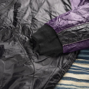 Taion Reversible Sukajan Down Jacket Black detail sleeve reverse