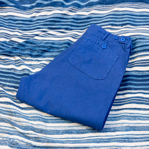 Tellason 8,5oz Slub Yarn Seaman Pant – French Worker Blue