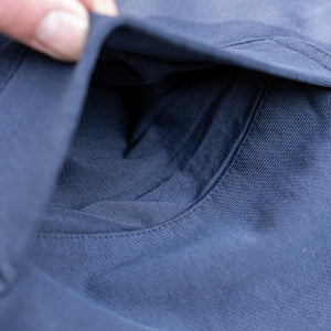 Ten C Diagonal Fleece Cardigan – Garment Dyed / Navy