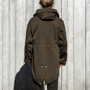 TEN C 13oz OJJ Parka – Dark Olive