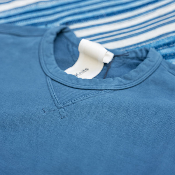 Ten C Garment Dyed Crewneck Sweatshirt – Sky Blue