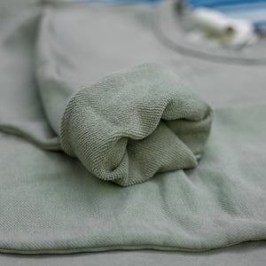 Ten C Garment Dyed Crewneck Sweatshirt – Olive