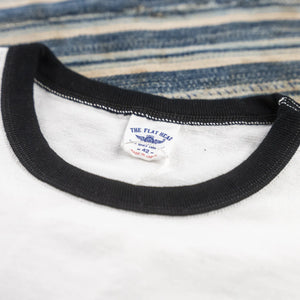 The Flat Head 11oz IceCream Loopwheeled Ringer TShirt White