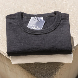 The Flat Head 20oz ‘Legacy Weight’ Loopwheeled T-Shirt - Black