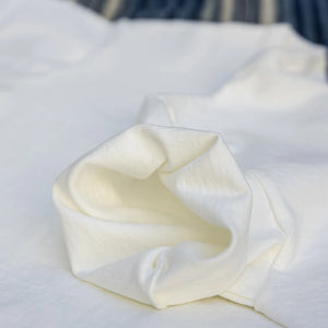 The Flat Head 20oz ‘Legacy Weight’ Loopwheeled T-Shirt - Off-White