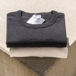 The Flat Head 20oz ‘Legacy Weight’ Loopwheeled T-Shirt - Off-White