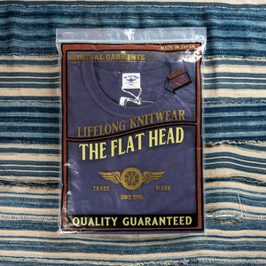 The Flat Head THC 10oz Heavyweight Loopwheeled TShirt Purple folded