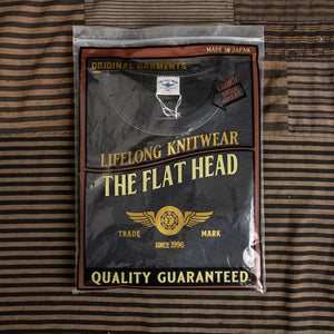 The Flat Head THCL 10oz Heavyweight Loopwheeled Longsleeve Black packed