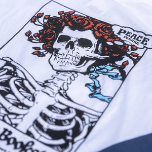 TSPTR ‘Peace Please’ Baseball T-Shirt - White / Navy