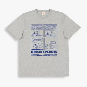 TSPTR Peanuts Christo TShirt Heather Grey front